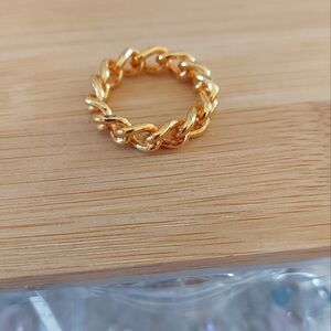 ✨️ Bronzoro Gold Plate Chain Ring.